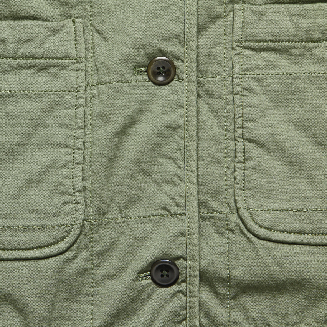 Christopher Quilted Vest - Military Green - Alex Mill - STAG Provisions - W - Outerwear - Vest