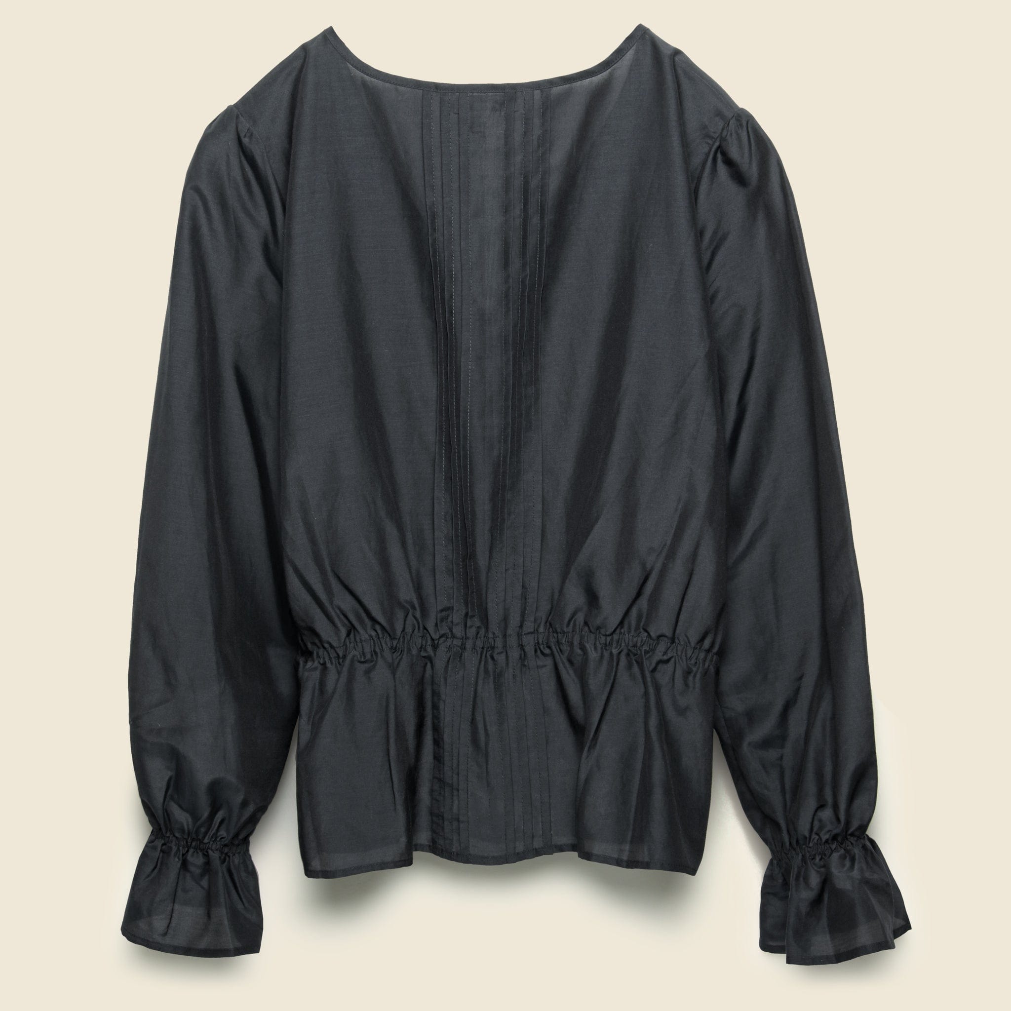 
                          V-Neck Blouse - Black - Alex Mill - STAG Provisions - W - Tops - L/S Woven
                        