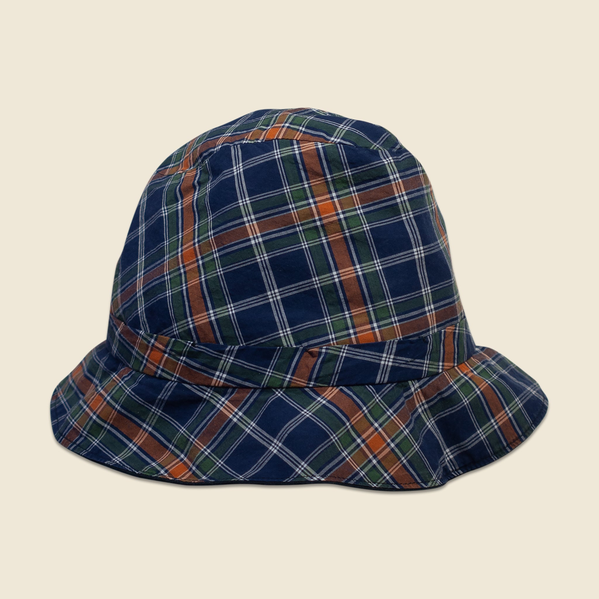 
                          Reversible Bucket Hat - Navy/Plaid - Alex Mill - STAG Provisions - Accessories - Hats
                        