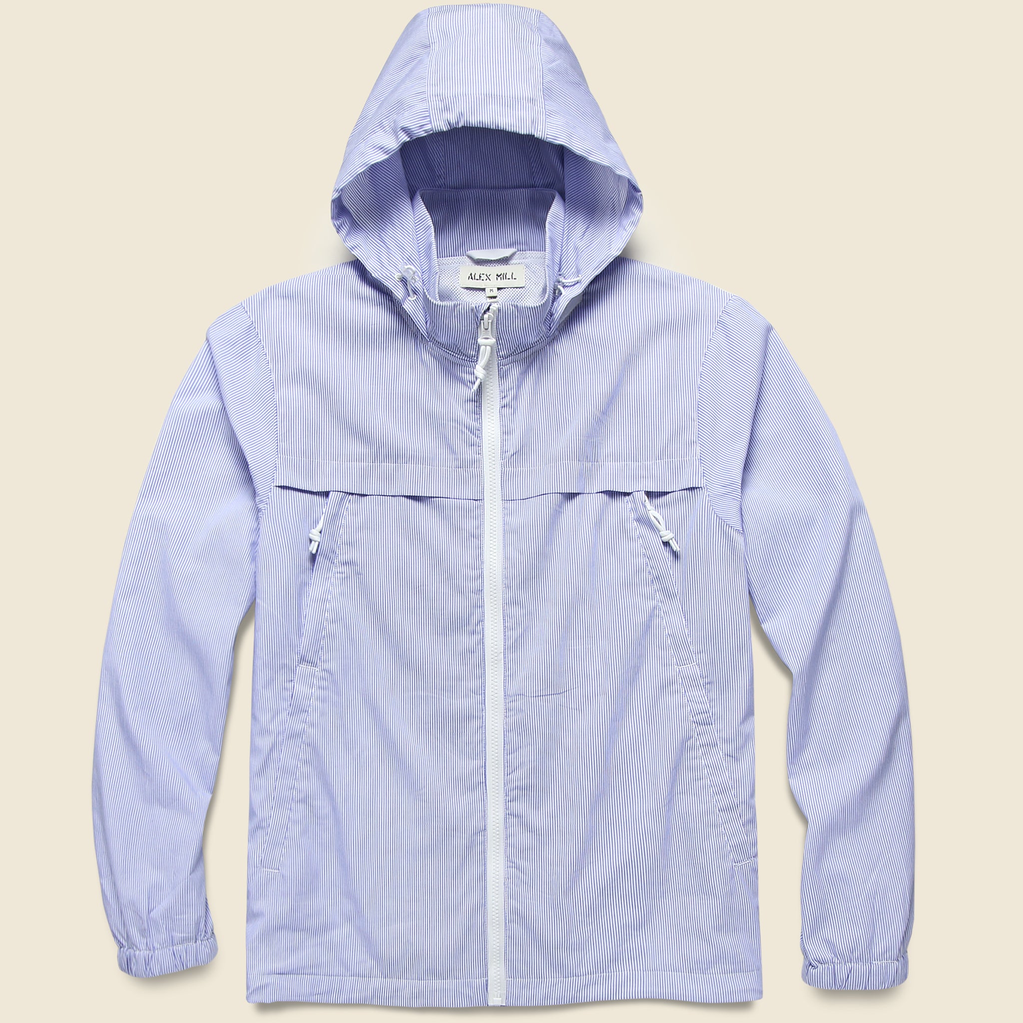 
                          Packable Zip Jacket - Blue/White - Alex Mill - STAG Provisions - Outerwear - Coat / Jacket
                        