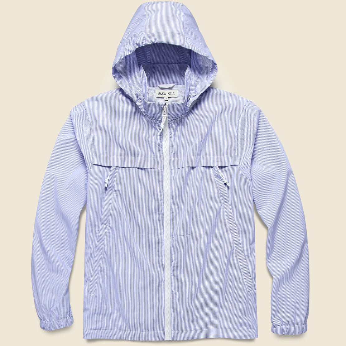 Packable Zip Jacket - Blue/White - Alex Mill - STAG Provisions - Outerwear - Coat / Jacket