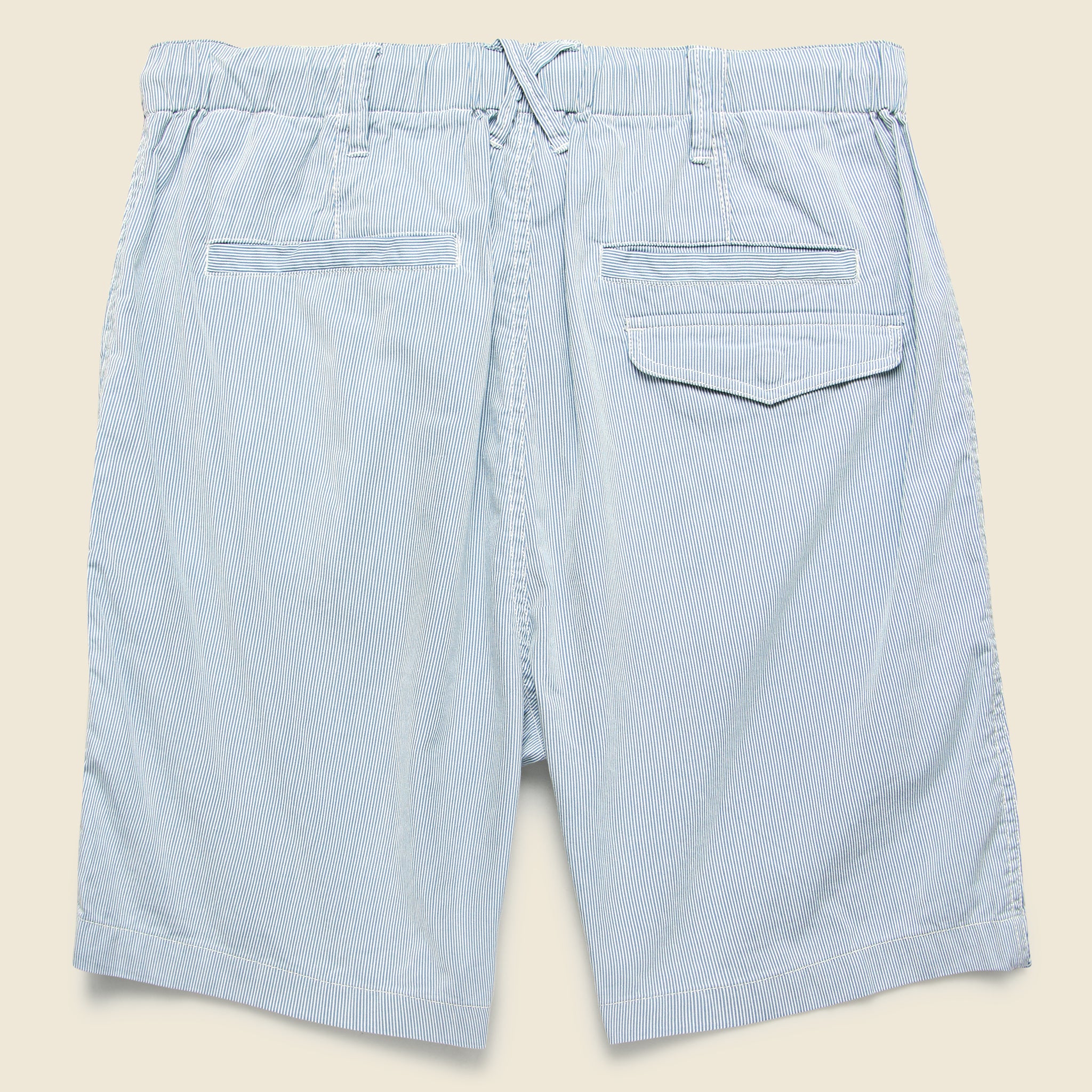 
                          Pull-on Striped Short - Blue/White - Alex Mill - STAG Provisions - Shorts - Solid
                        