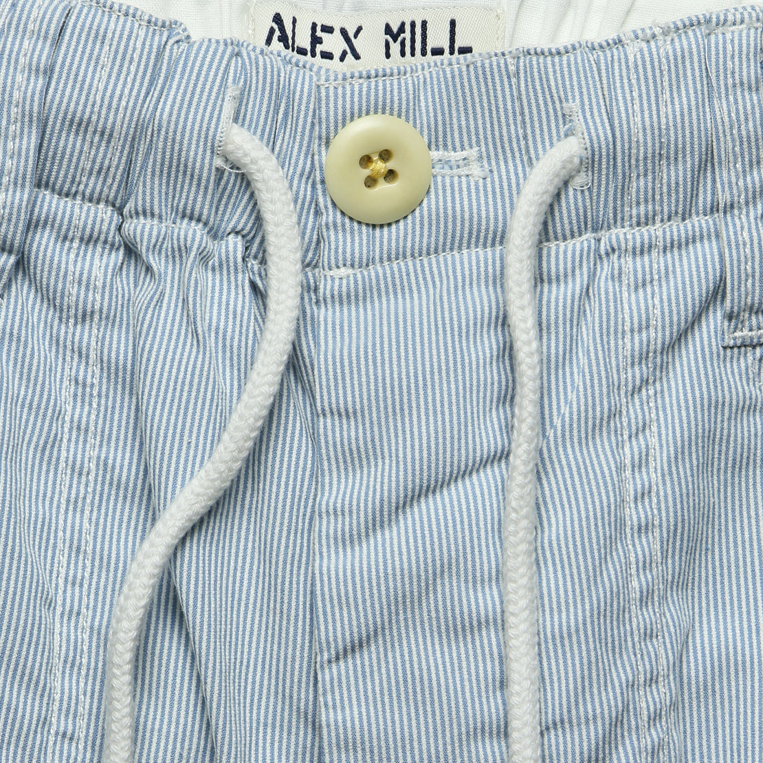 Pull-on Striped Short - Blue/White - Alex Mill - STAG Provisions - Shorts - Solid
