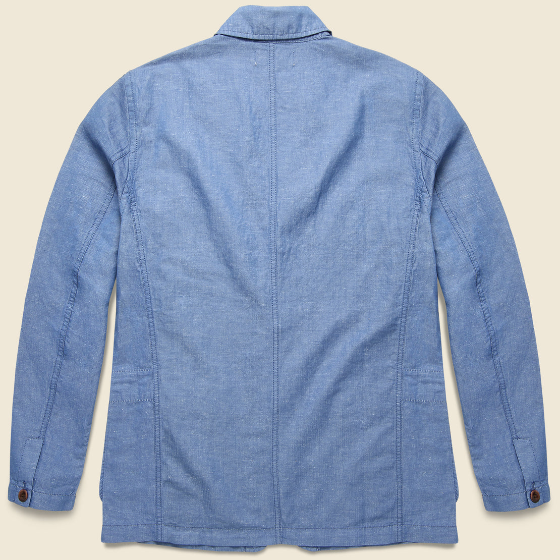 Mini Herringbone Sack Jacket - Light Blue - Alex Mill - STAG Provisions - Outerwear - Coat / Jacket