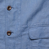 Mini Herringbone Sack Jacket - Light Blue - Alex Mill - STAG Provisions - Outerwear - Coat / Jacket