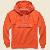 Fleece Popover Sweatshirt - Chili - Alex Mill - STAG Provisions - Tops - Fleece / Sweatshirt