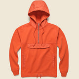 Fleece Popover Sweatshirt - Chili - Alex Mill - STAG Provisions - Tops - Fleece / Sweatshirt