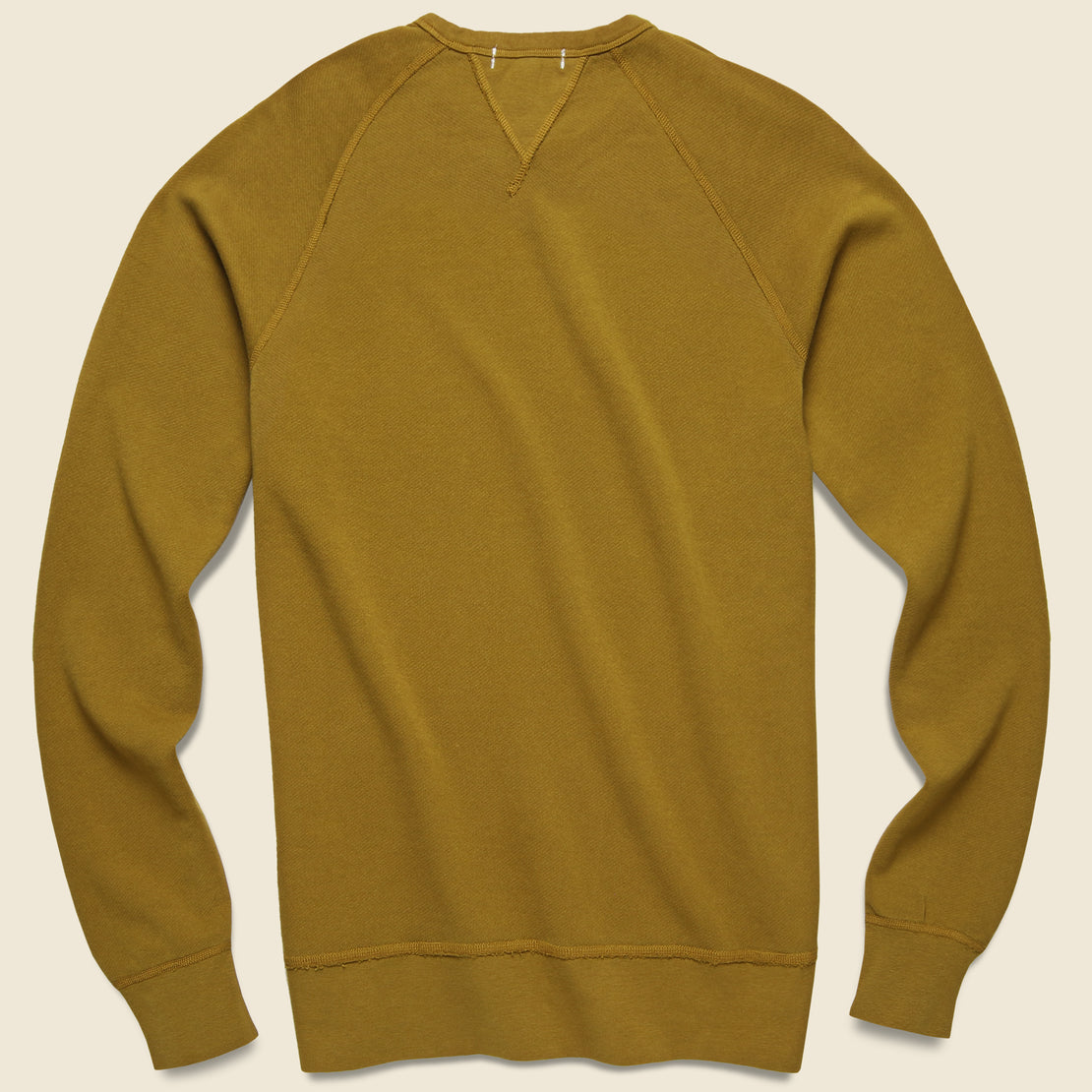 Standard Lightweight Sweatshirt - Golden Khaki - Alex Mill - STAG Provisions - Tops - Fleece / Sweatshirt