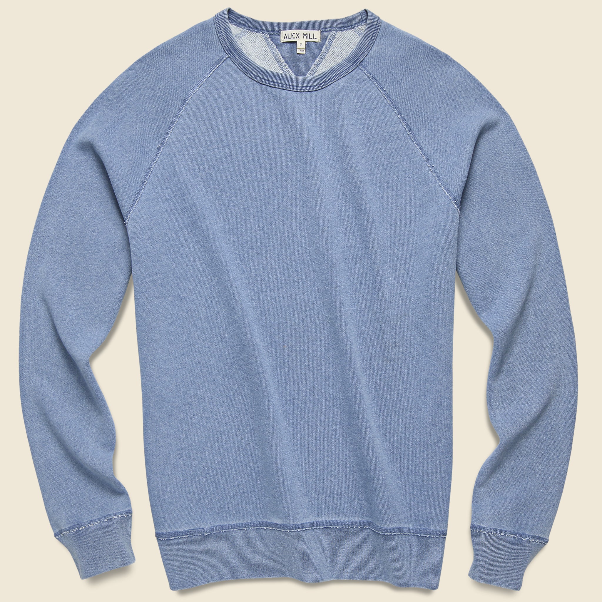 French Terry Sweatshirt - Light Indigo - Alex Mill - STAG Provisions - Tops - Fleece / Sweatshirt