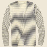 Mixed Stripe Pocket Tee - Canvas/Navy - Alex Mill - STAG Provisions - Tops - L/S Tee