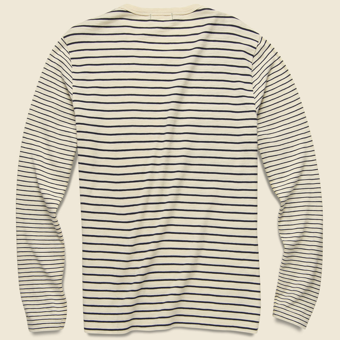 Mixed Stripe Pocket Tee - Canvas/Navy - Alex Mill - STAG Provisions - Tops - L/S Tee
