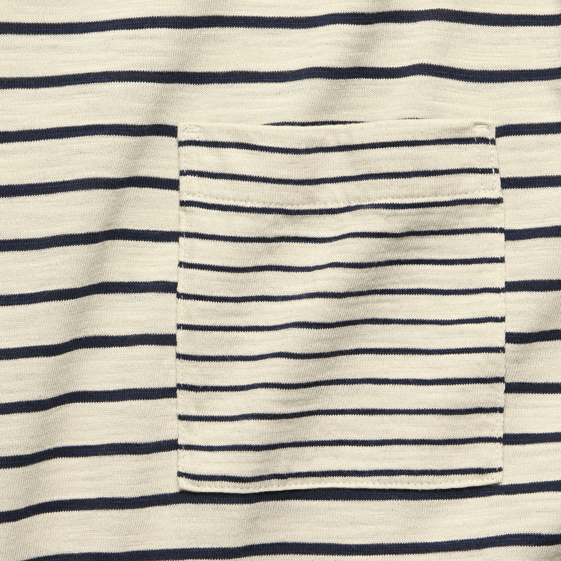 Mixed Stripe Pocket Tee - Canvas/Navy - Alex Mill - STAG Provisions - Tops - L/S Tee