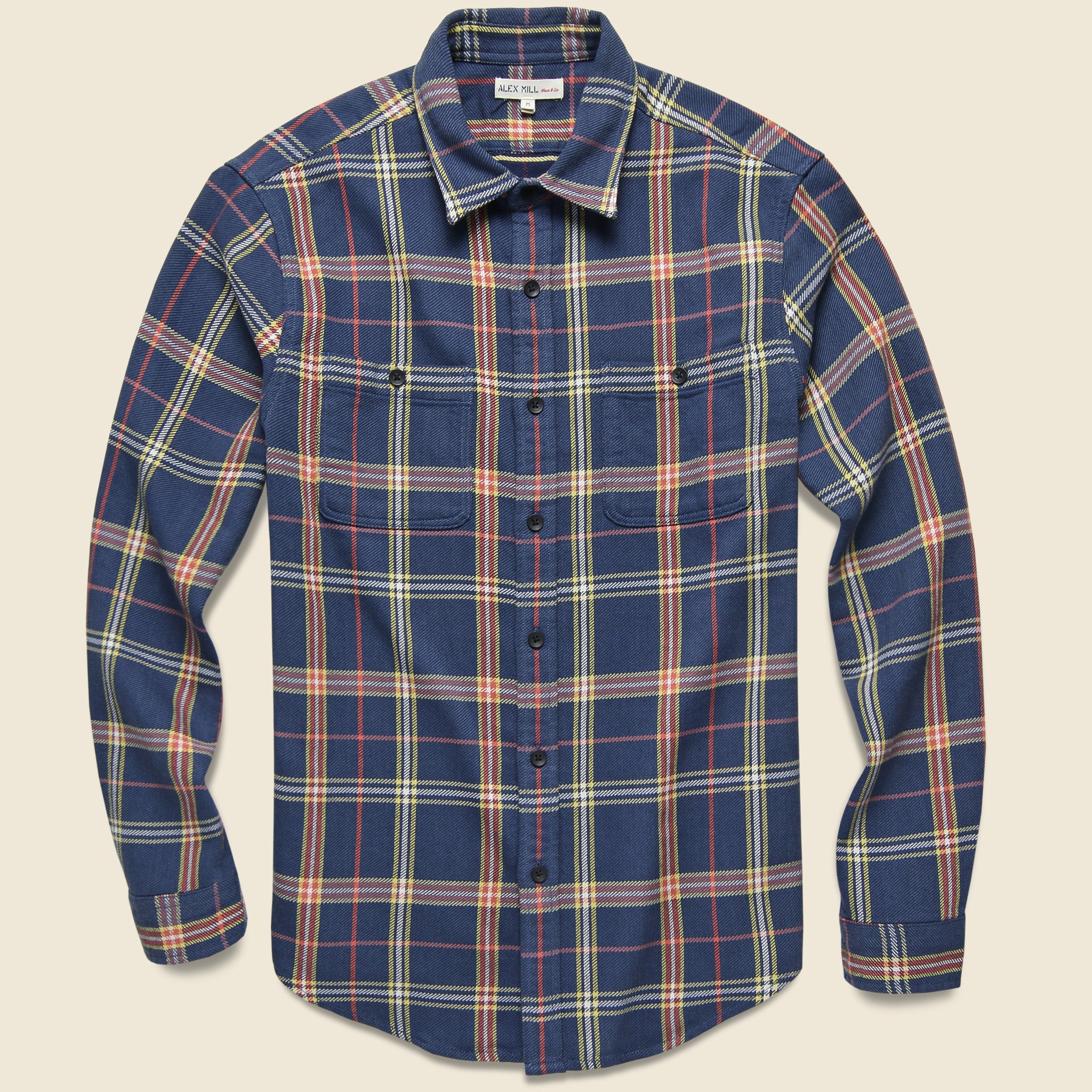 Check Chore Shirt - Blue/Red/Yellow - Alex Mill - STAG Provisions - Tops - L/S Woven - Plaid