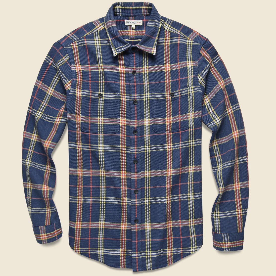 Alex Mill Check Chore Shirt - Blue/Red/Yellow