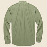 Garment Dyed Field Shirt - Military Green - Alex Mill - STAG Provisions - Tops - L/S Woven - Solid