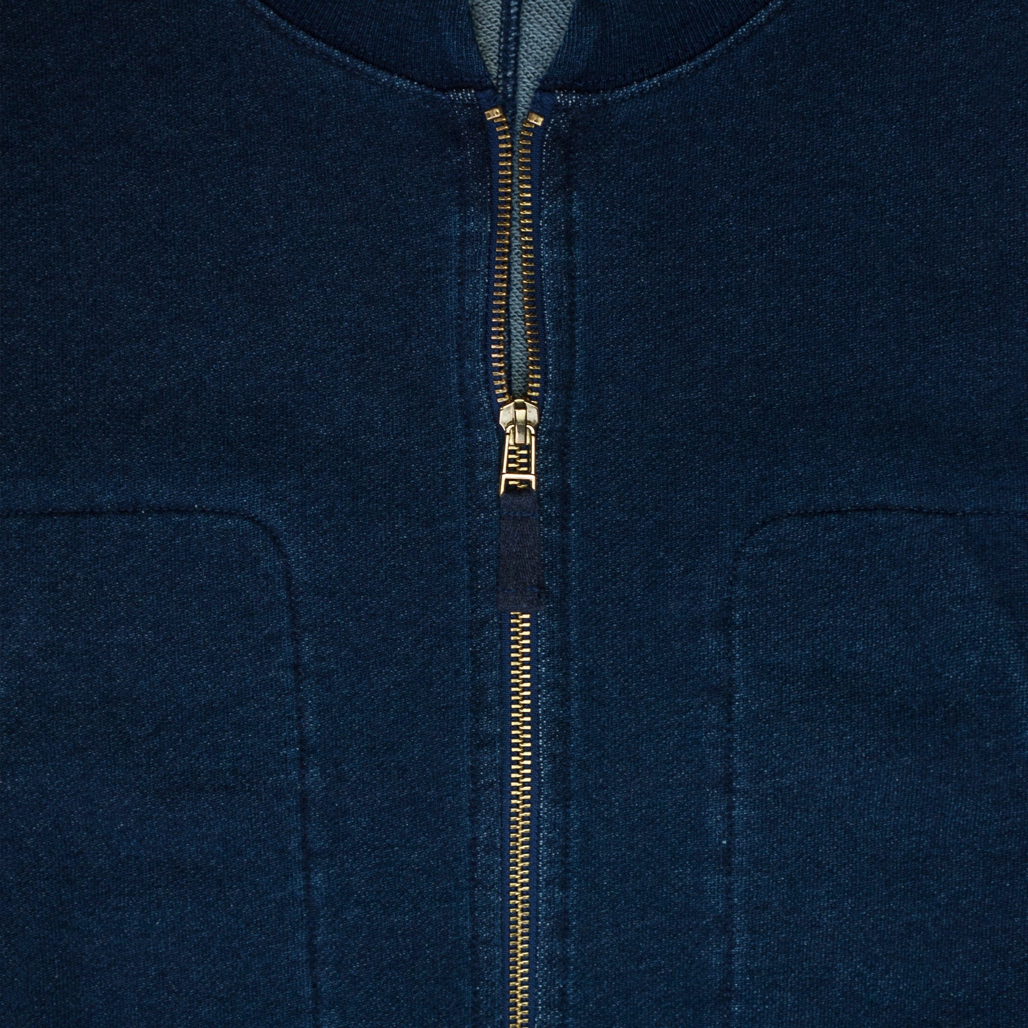 
                          Zip Fleece Jacket - Dark Indigo - Alex Mill - STAG Provisions - W - Outerwear - Coat/Jacket
                        