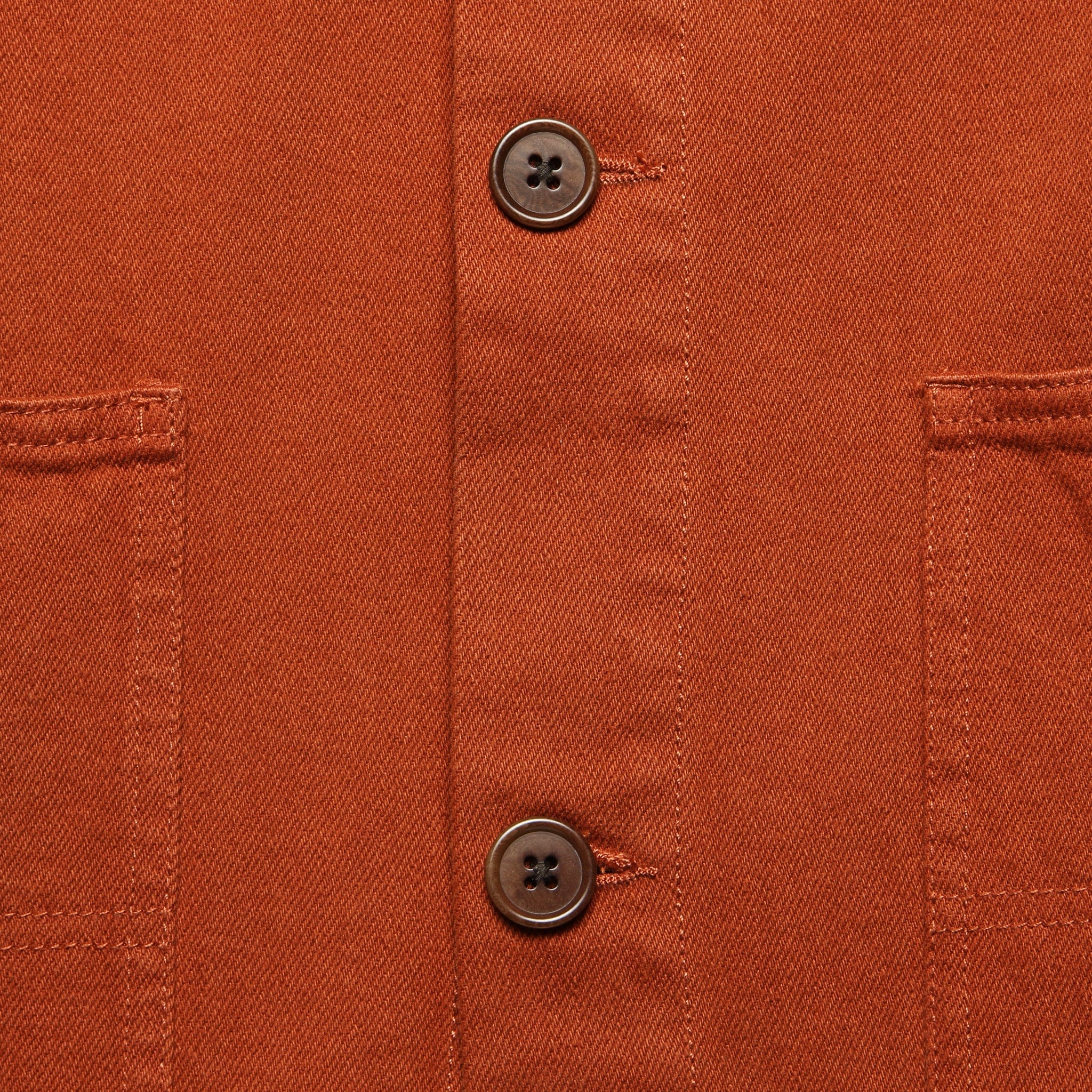 Upcycled Cotton Work Jacket - Red Clay - Alex Mill - STAG Provisions - Outerwear - Shirt Jacket