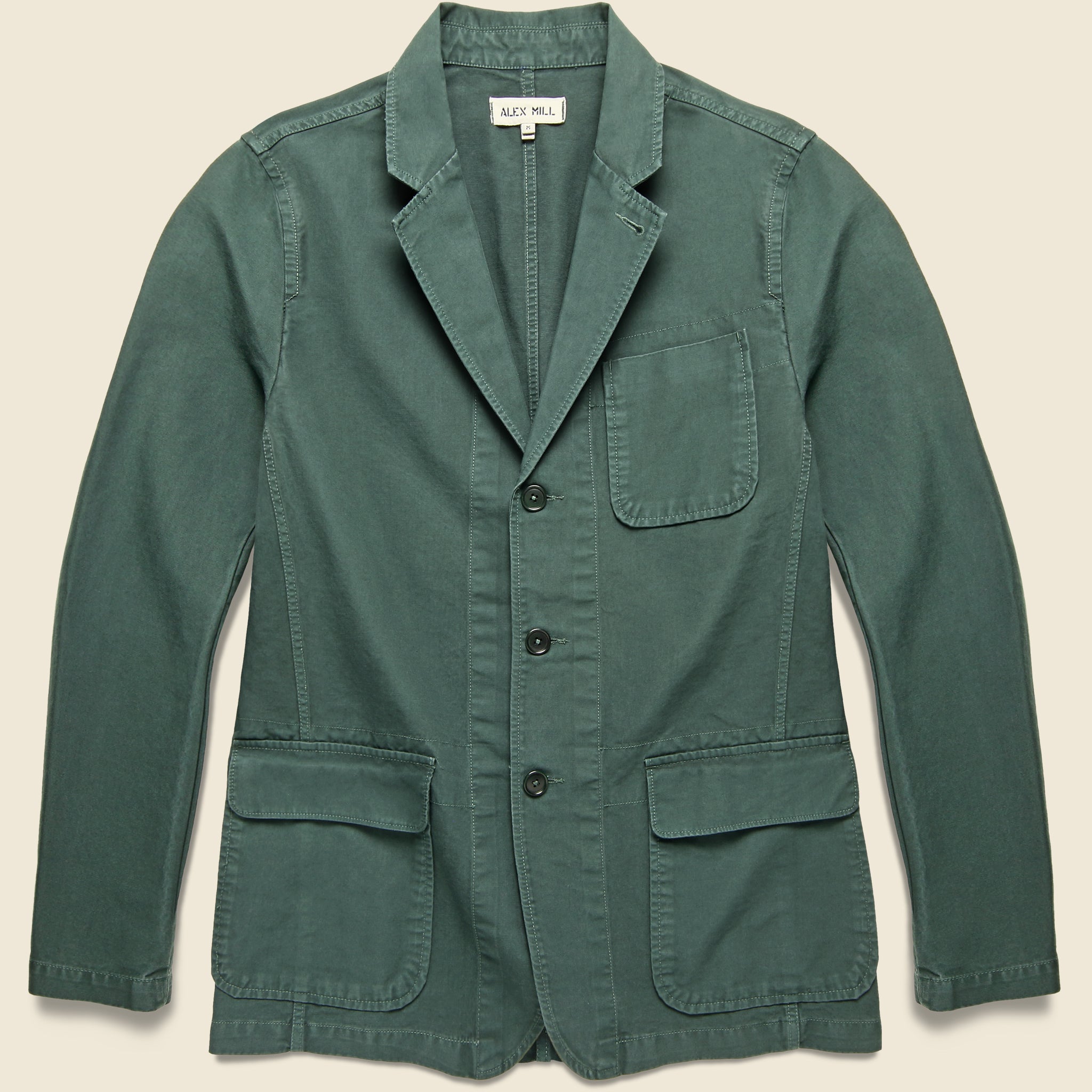 Double Twill Mill Blazer - Dark Spruce - Alex Mill - STAG Provisions - Suiting - Sport Coat