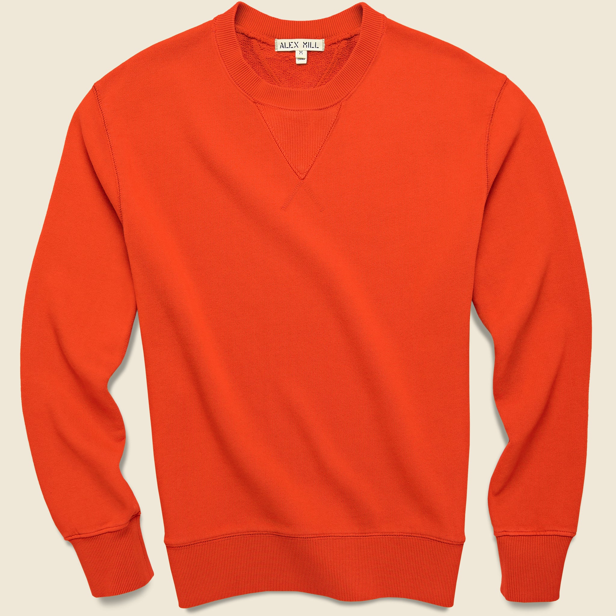 Crew Neck Sweatshirt - Chili - Alex Mill - STAG Provisions - Tops - Fleece / Sweatshirt