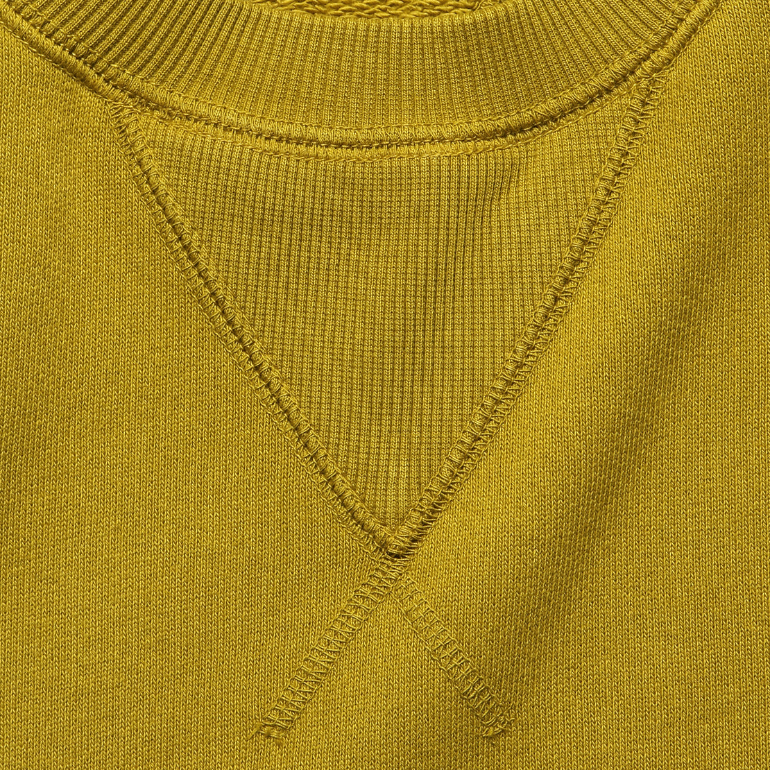 Crewneck Sweatshirt - Yellow Ochre - Alex Mill - STAG Provisions - Tops - Fleece / Sweatshirt
