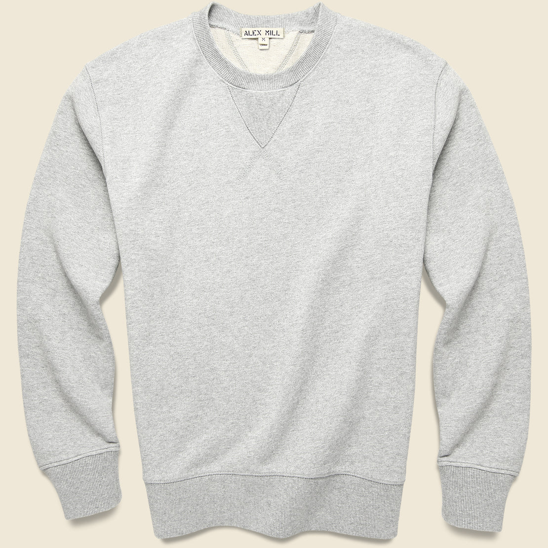 Alex Mill Garment Dyed Crewneck Sweatshirt - Heather Grey