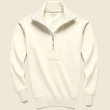 Half Zip Fleece - Natural - Alex Mill - STAG Provisions - Tops - Fleece / Sweatshirt