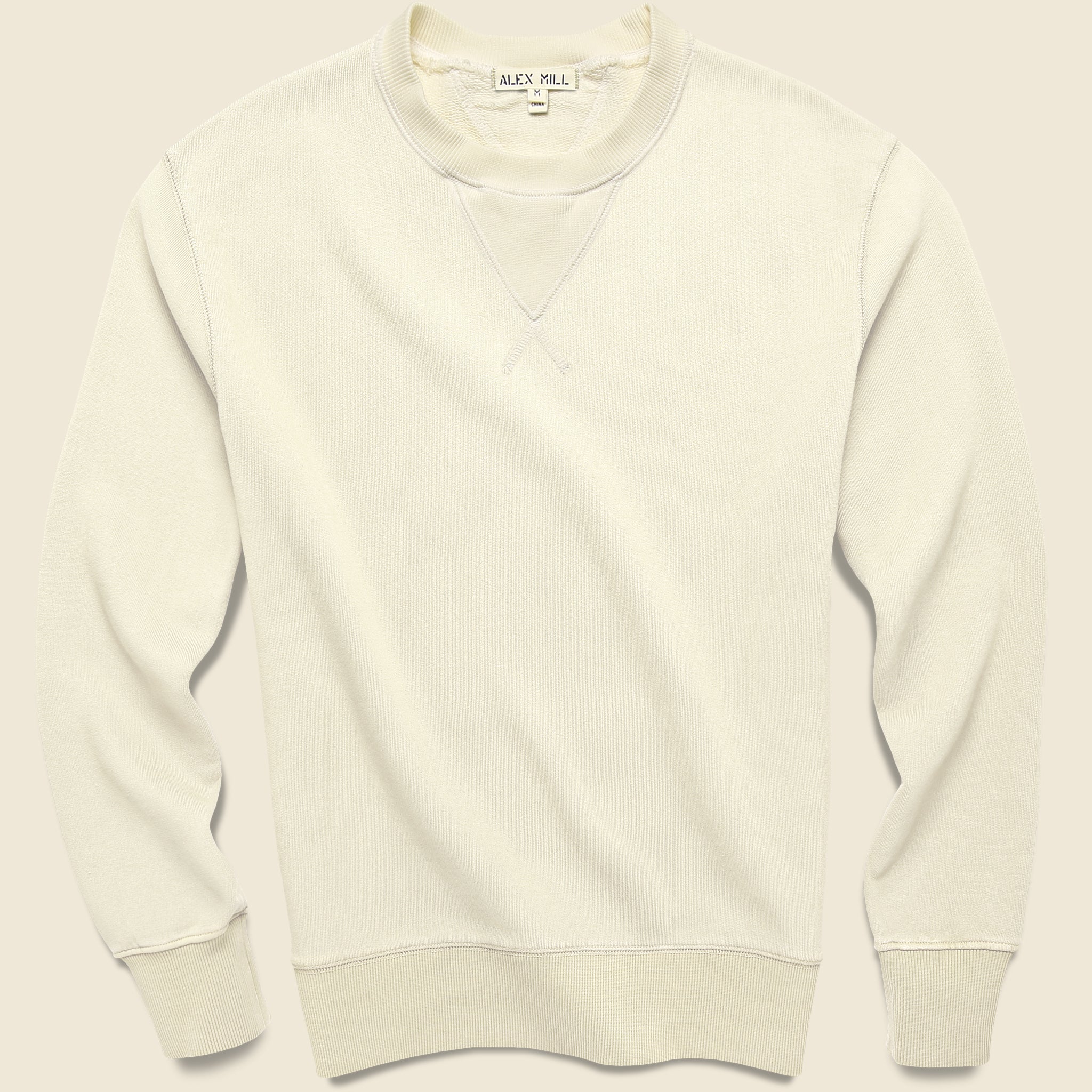 Crewneck Sweatshirt - Natural - Alex Mill - STAG Provisions - Tops - Fleece / Sweatshirt