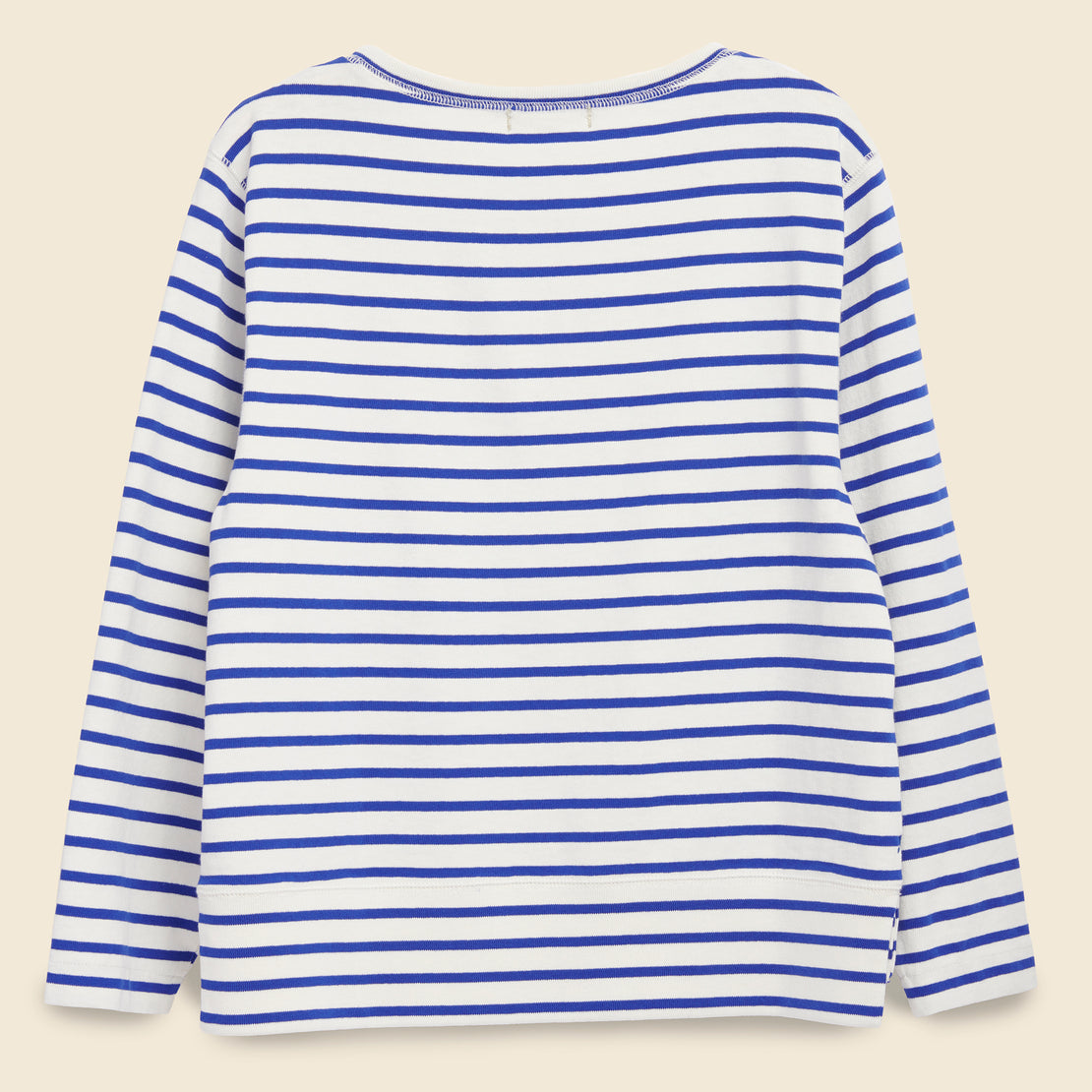 Lakeside Stripe Tee - Natural/Blue - Alex Mill - STAG Provisions - W - Tops - L/S Knit