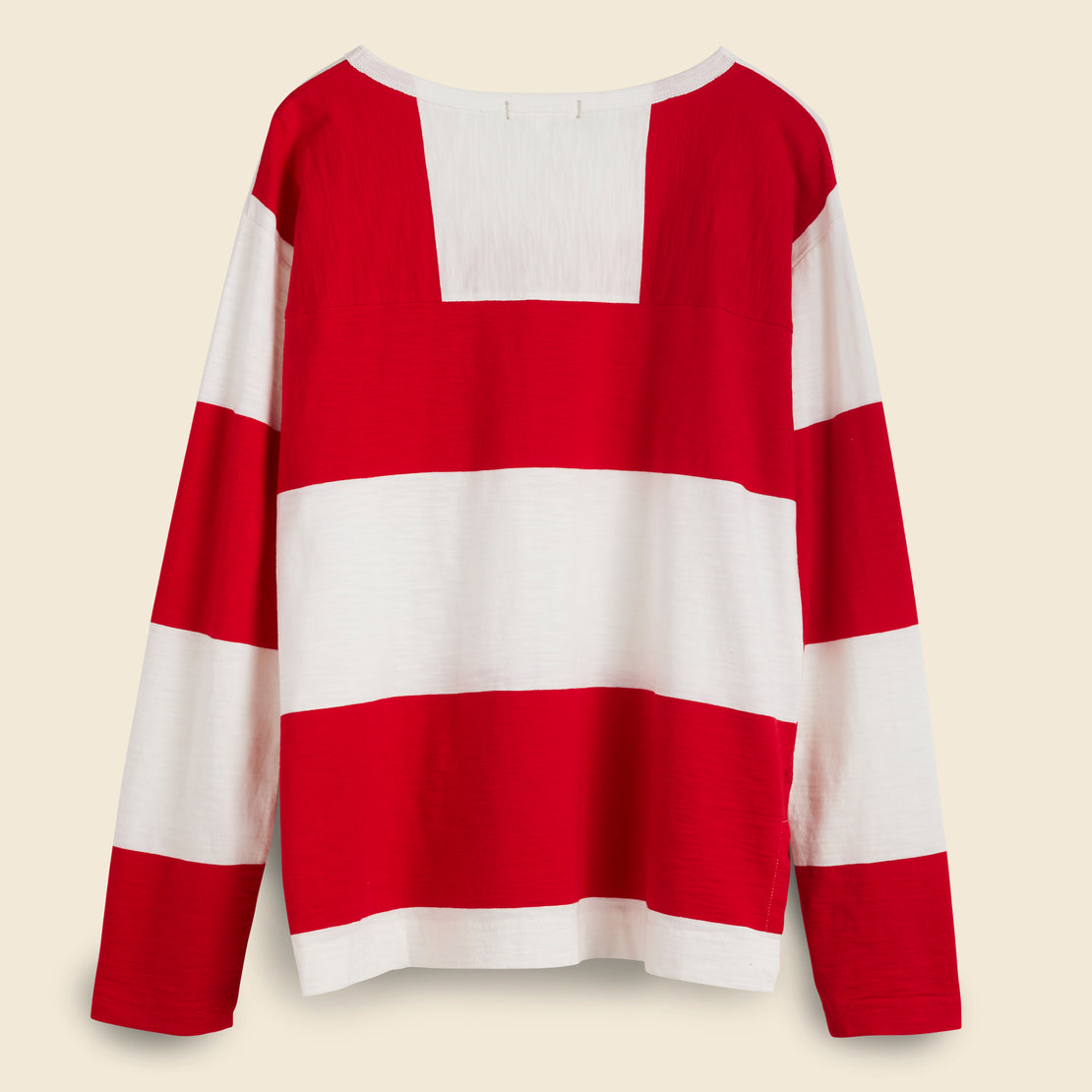 Francoise Long Sleeve Tee - Crimson/Natural - Alex Mill - STAG Provisions - W - Tops - L/S Knit