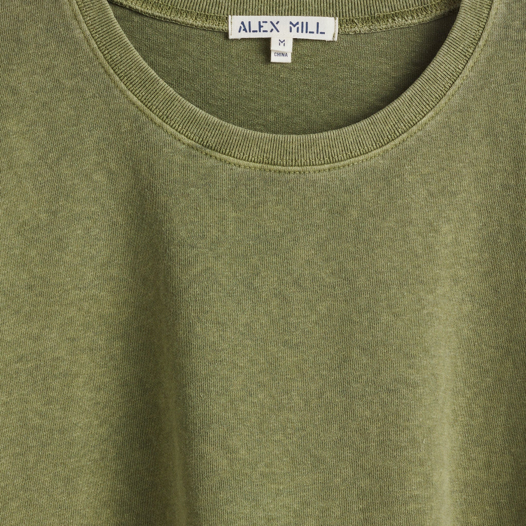 
                          Vintage Wash Crew Neck Tee - Army Olive - Alex Mill - STAG Provisions - W - Tops - S/S Tee
                        