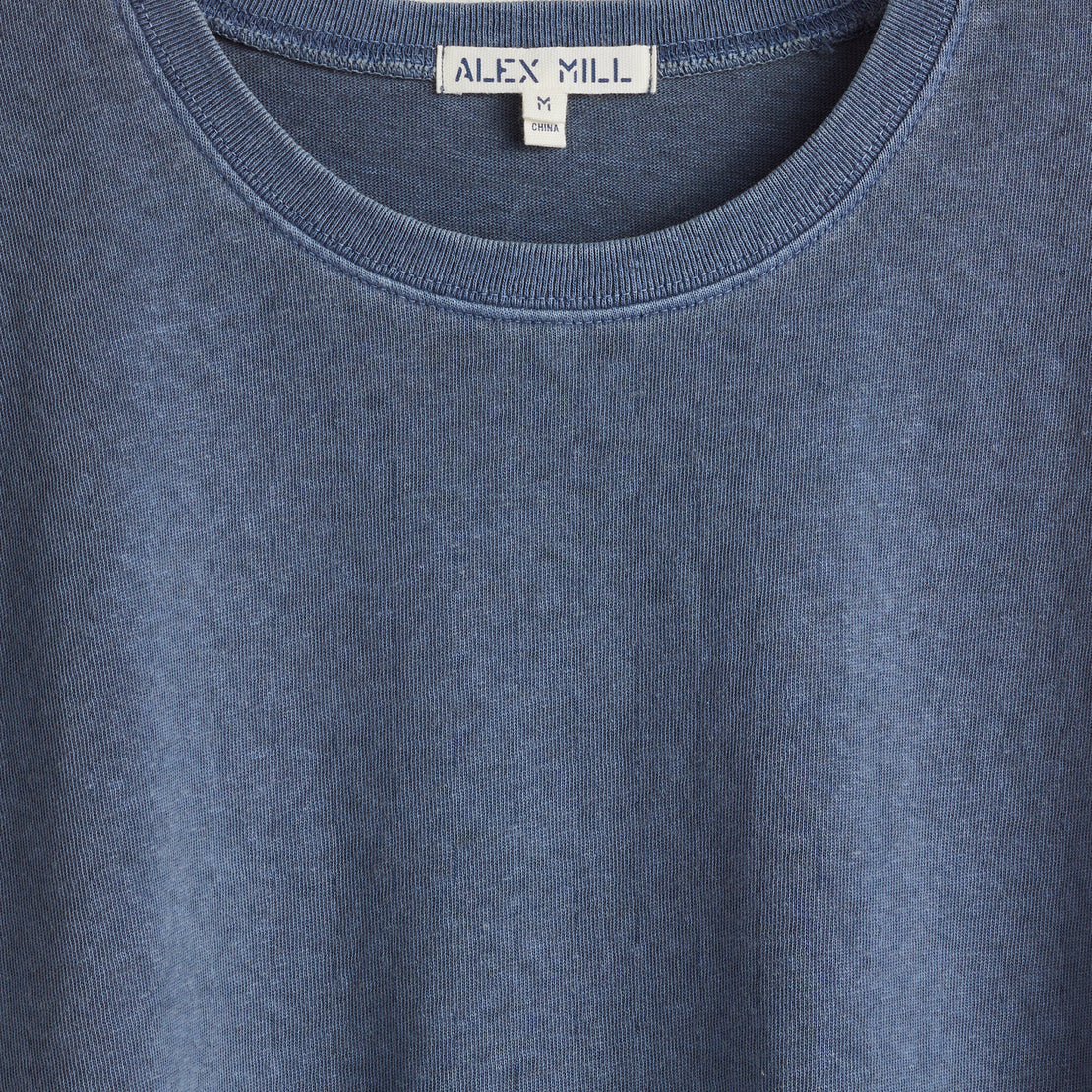 Vintage Wash Crew Neck Tee - Faded Blue - Alex Mill - STAG Provisions - W - Tops - S/S Tee