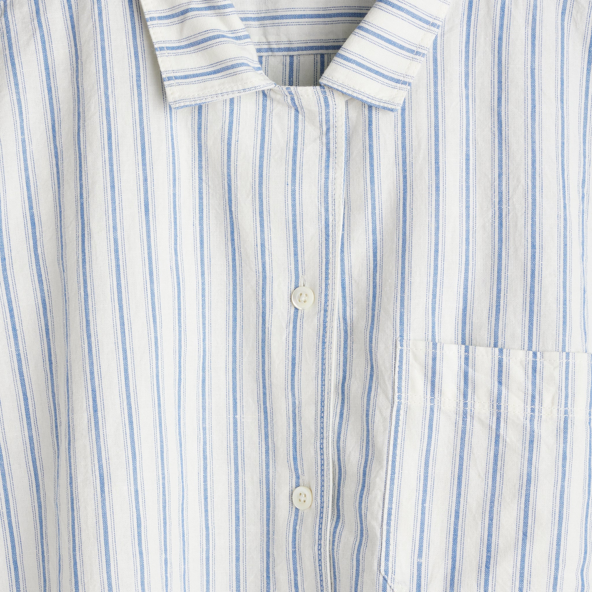 
                          Camp Shirt - Blue/Ivory Stripe - Alex Mill - STAG Provisions - W - Tops - S/S Woven
                        