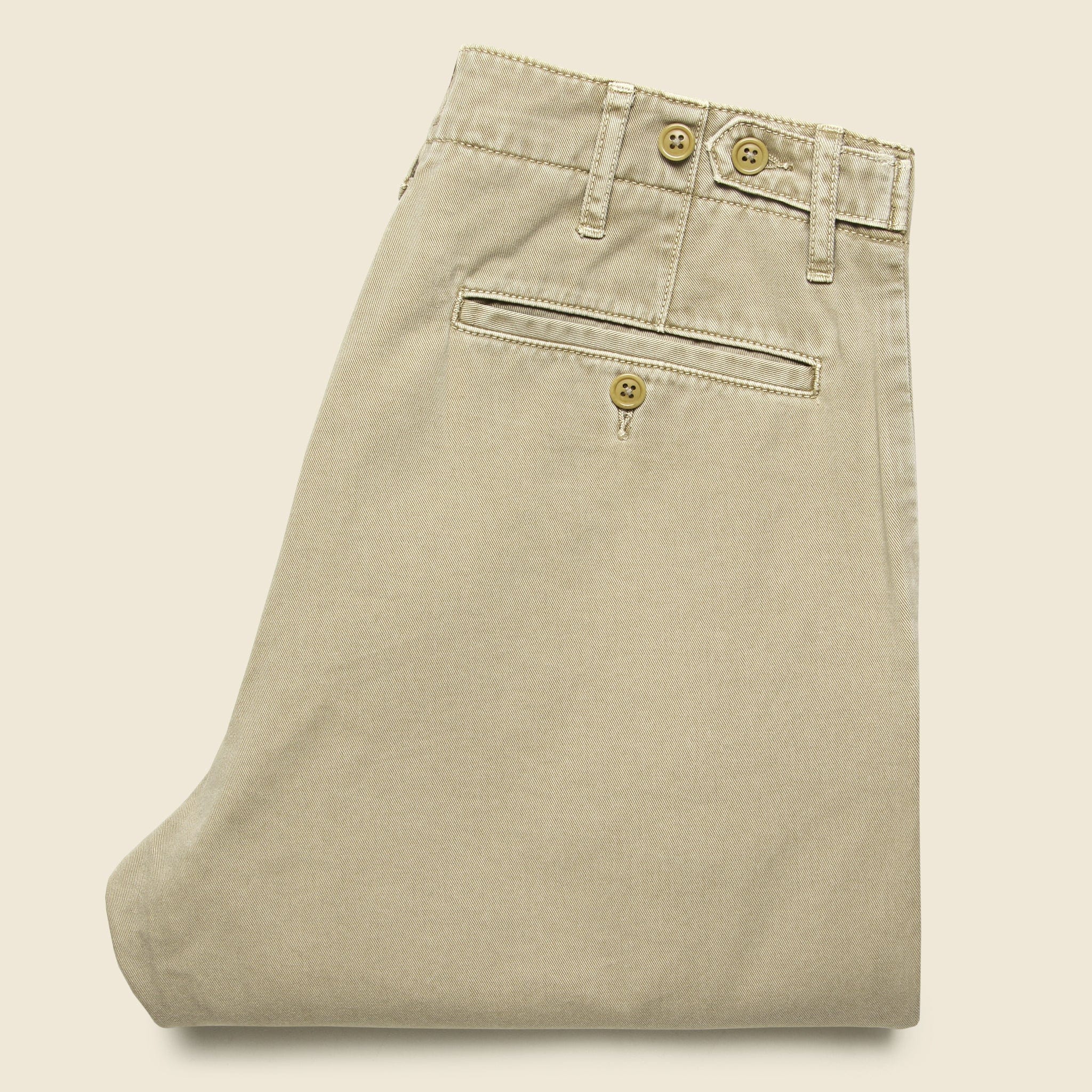 
                          Straight Leg Vintage Wash Chino - Faded Khaki - Alex Mill - STAG Provisions - Pants - Twill
                        