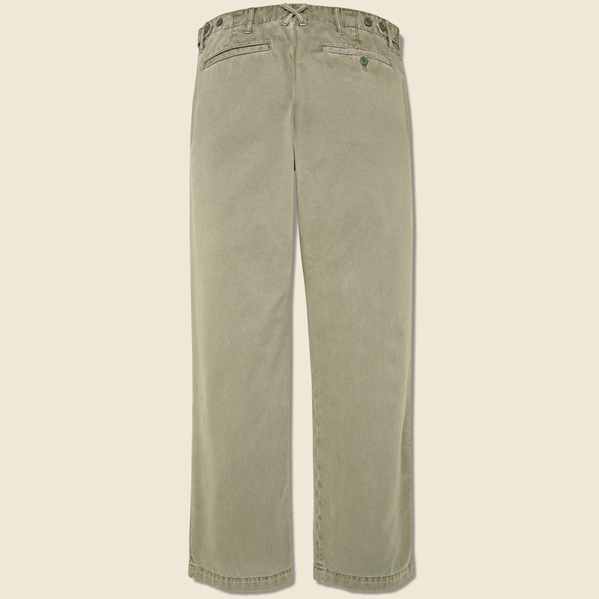 
                          Straight Leg Vintage Wash Chino - Vintage Olive - Alex Mill - STAG Provisions - Pants - Twill
                        