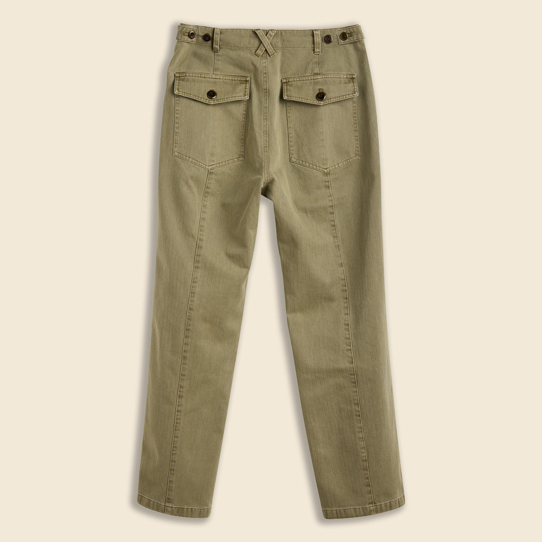 Utility Pant in Herringbone - Vintage Olive - Alex Mill - STAG Provisions - W - Pants - Twill
