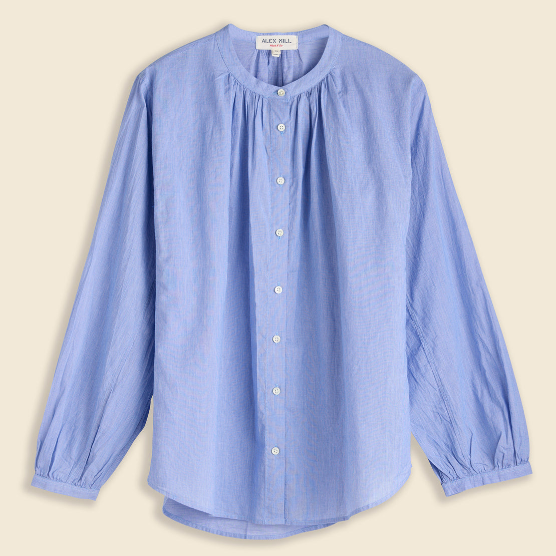 Alex Mill Katherine Shirt in End on End - Blue