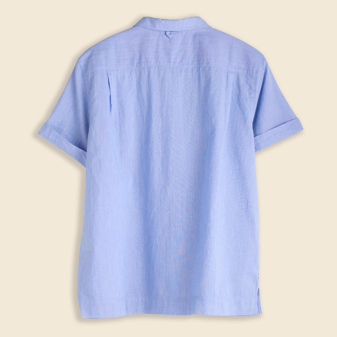 Maddie Camp Shirt in End on End - Blue - Alex Mill - STAG Provisions - W - Tops - S/S Woven