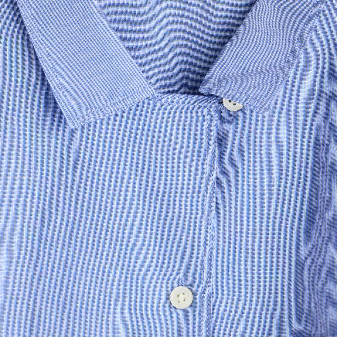 Maddie Camp Shirt in End on End - Blue - Alex Mill - STAG Provisions - W - Tops - S/S Woven