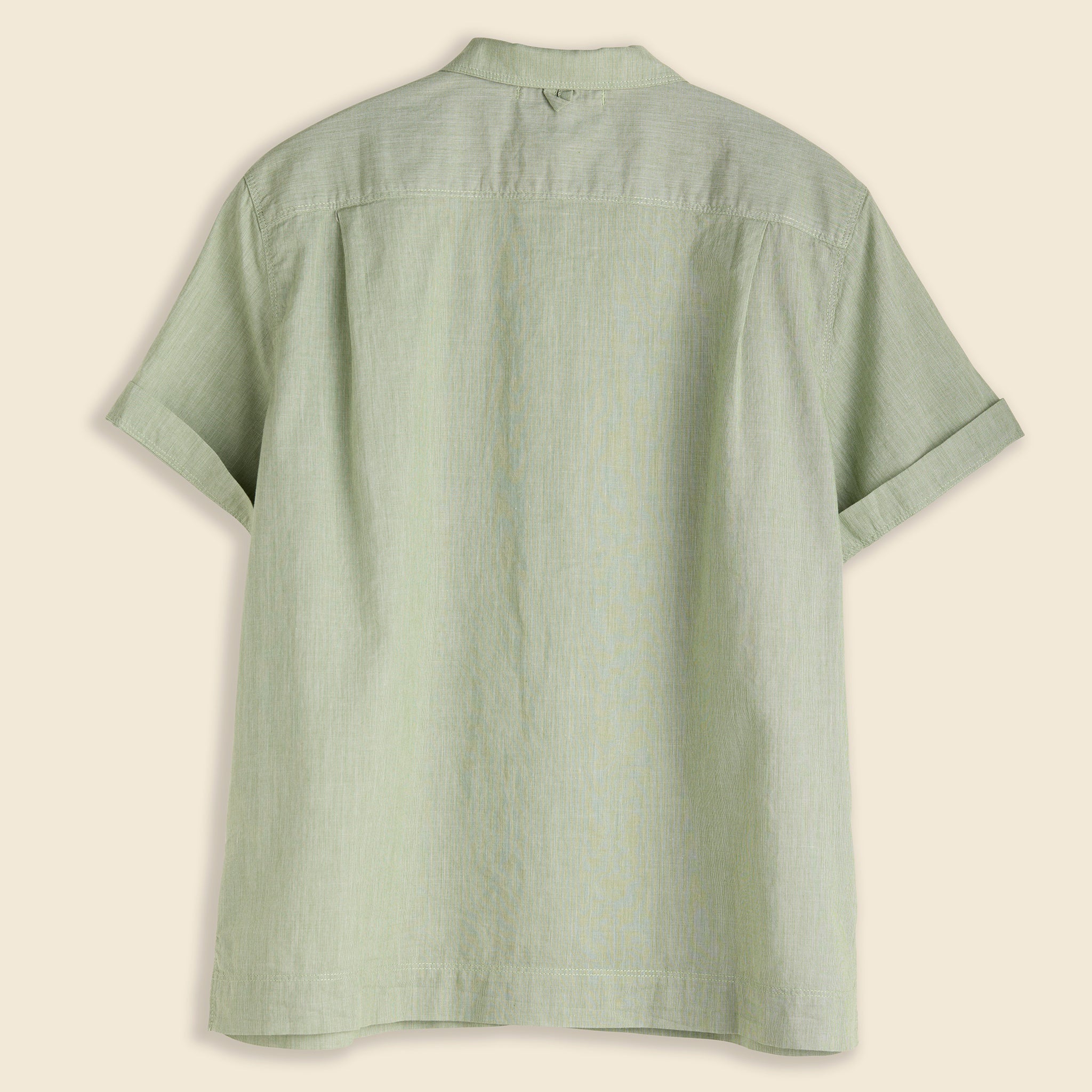 
                          Maddie Camp Shirt in End on End - Leaf - Alex Mill - STAG Provisions - W - Tops - S/S Woven
                        