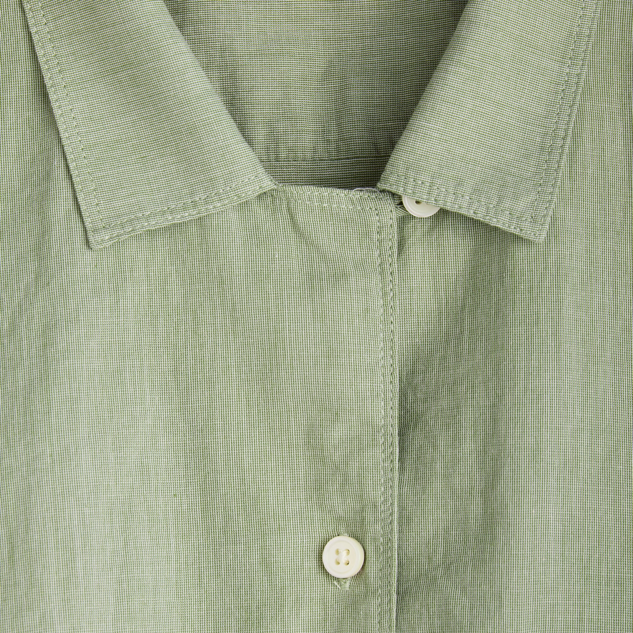 
                          Maddie Camp Shirt in End on End - Leaf - Alex Mill - STAG Provisions - W - Tops - S/S Woven
                        