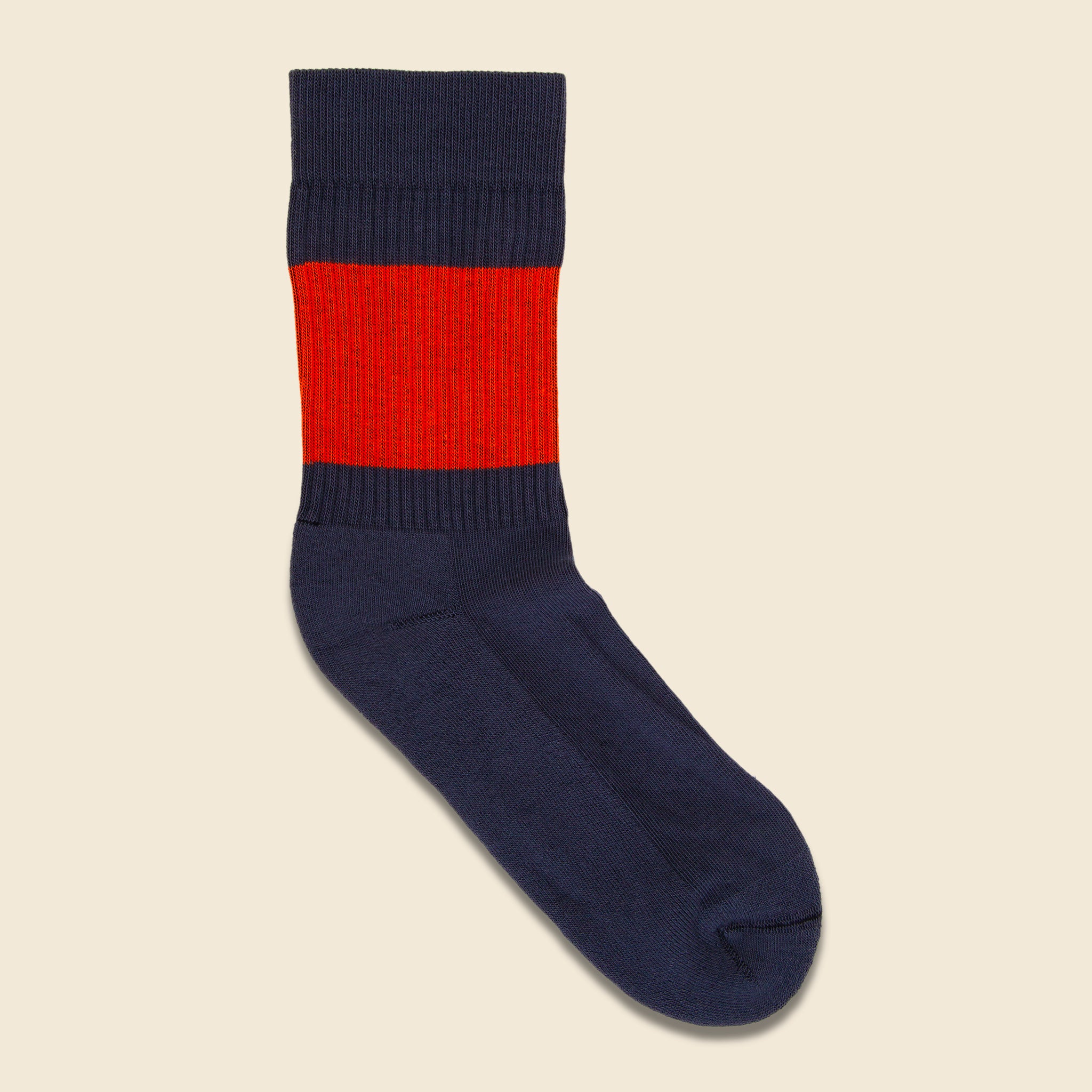 Color Pop Crew Sock - Grey/Orange - American Trench - STAG Provisions - Accessories - Socks