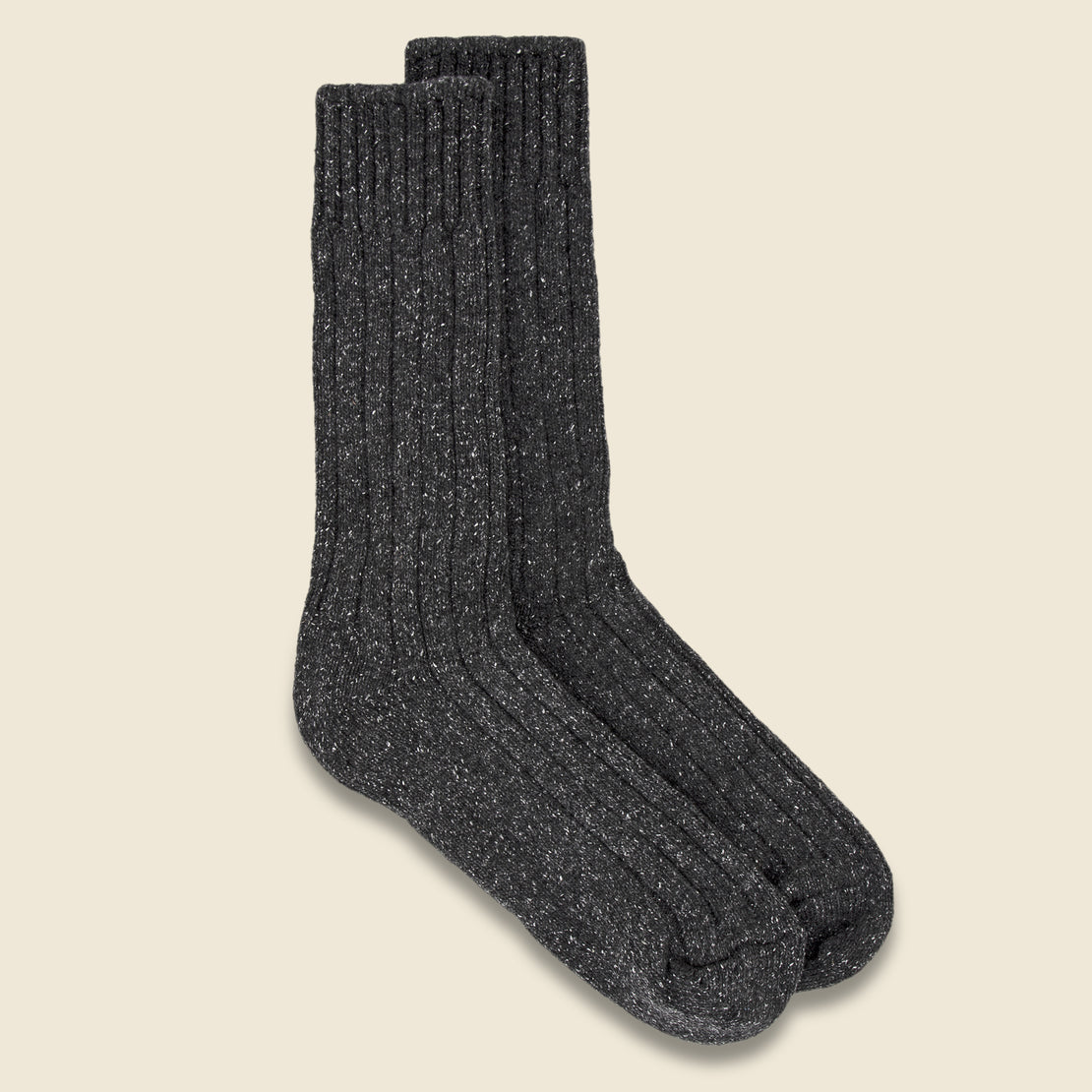 American Trench Wool & Silk Boot Sock - Charcoal