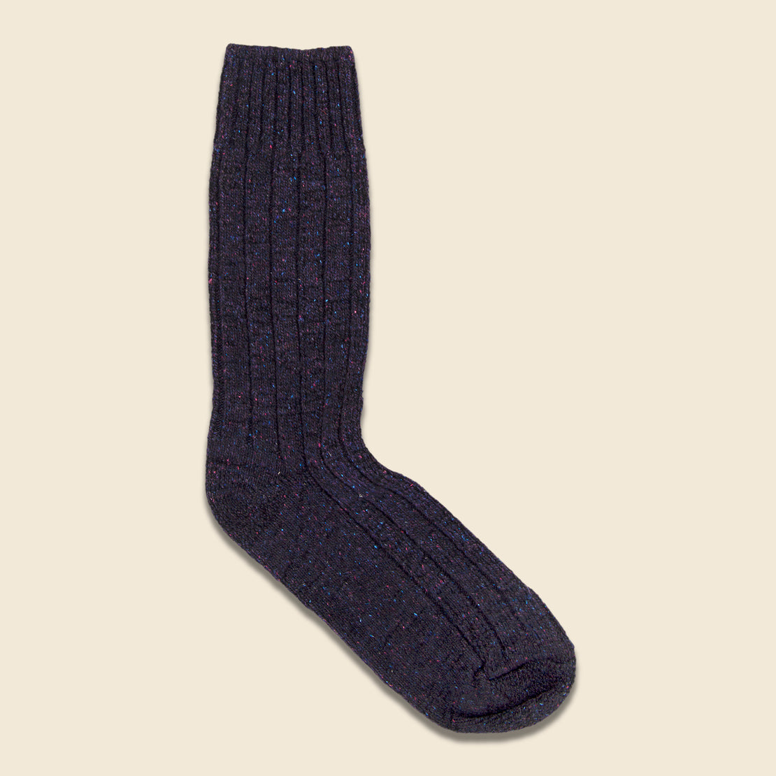 American Trench Wool & Silk Boot Sock - Black Cherry