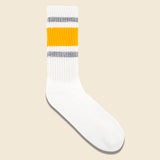 American Trench - Retro Stripe Crew Sock, FW20, Gold/Grey - American Trench - STAG Provisions - Accessories - Socks