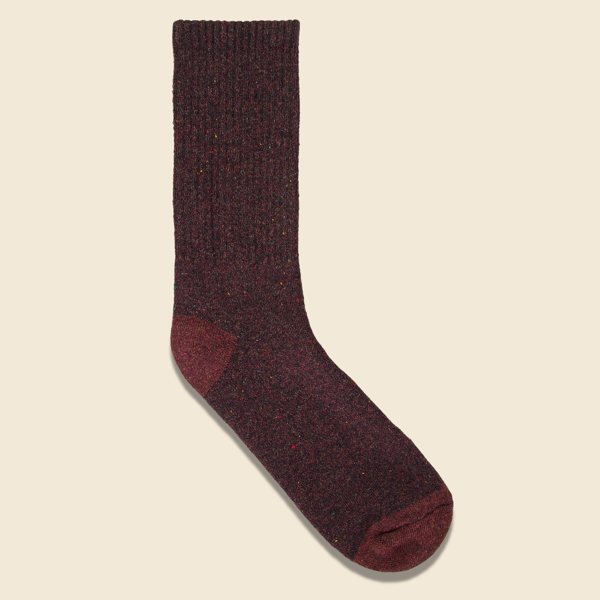 Recycled Marled Sock - Mocha - American Trench - STAG Provisions - Accessories - Socks