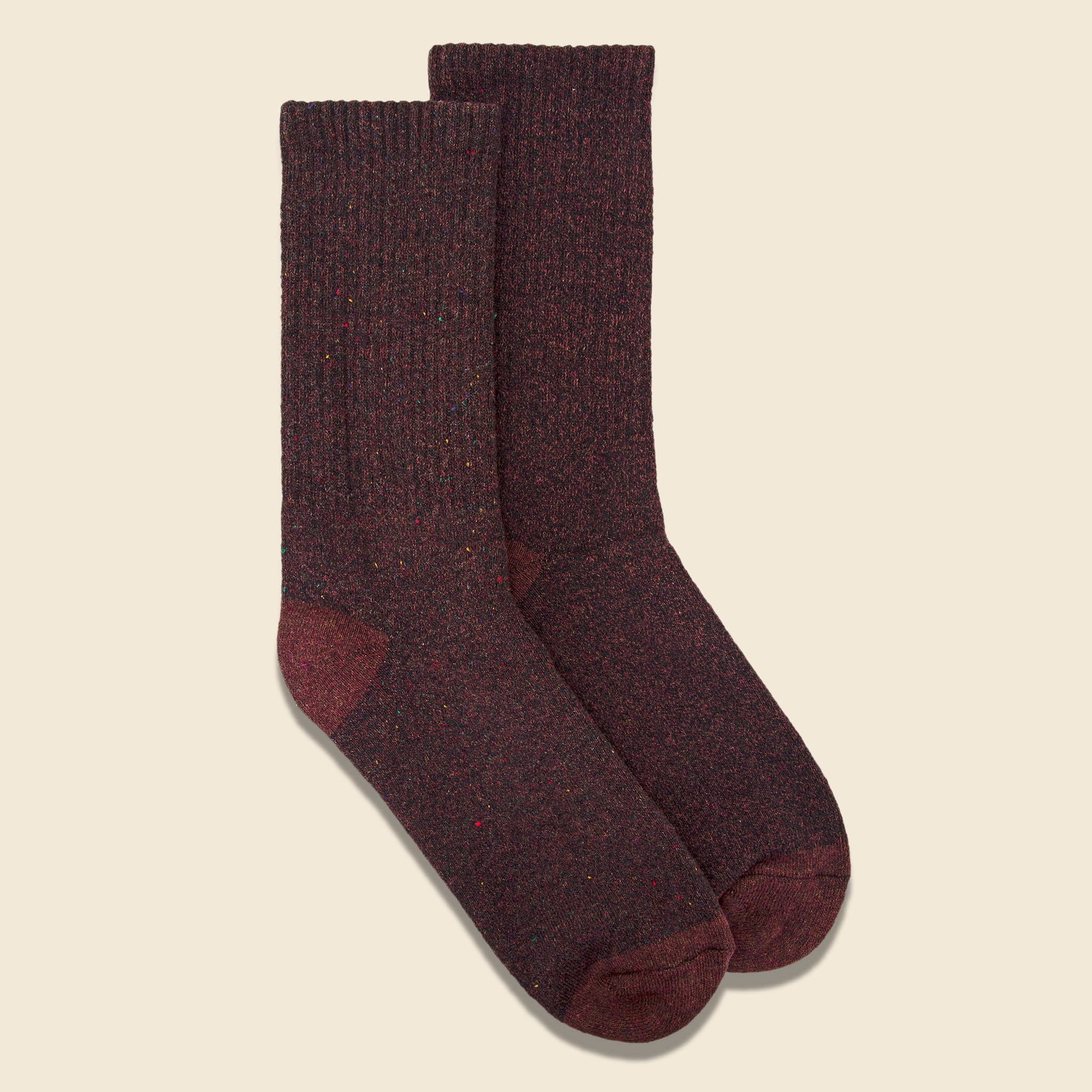 
                          Recycled Marled Sock - Mocha - American Trench - STAG Provisions - Accessories - Socks
                        