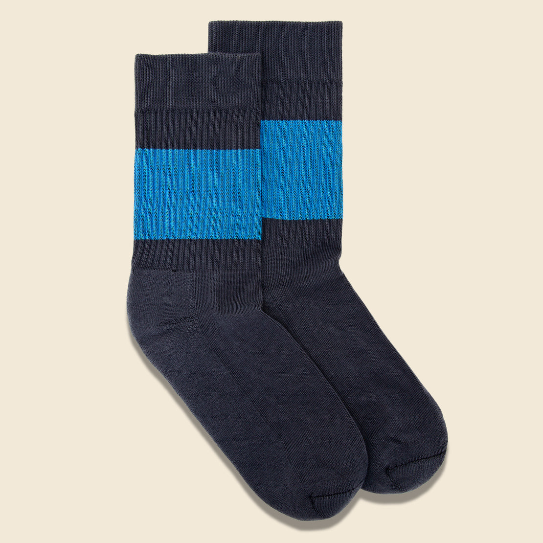 Color Pop Crew Sock - Grey/Blue