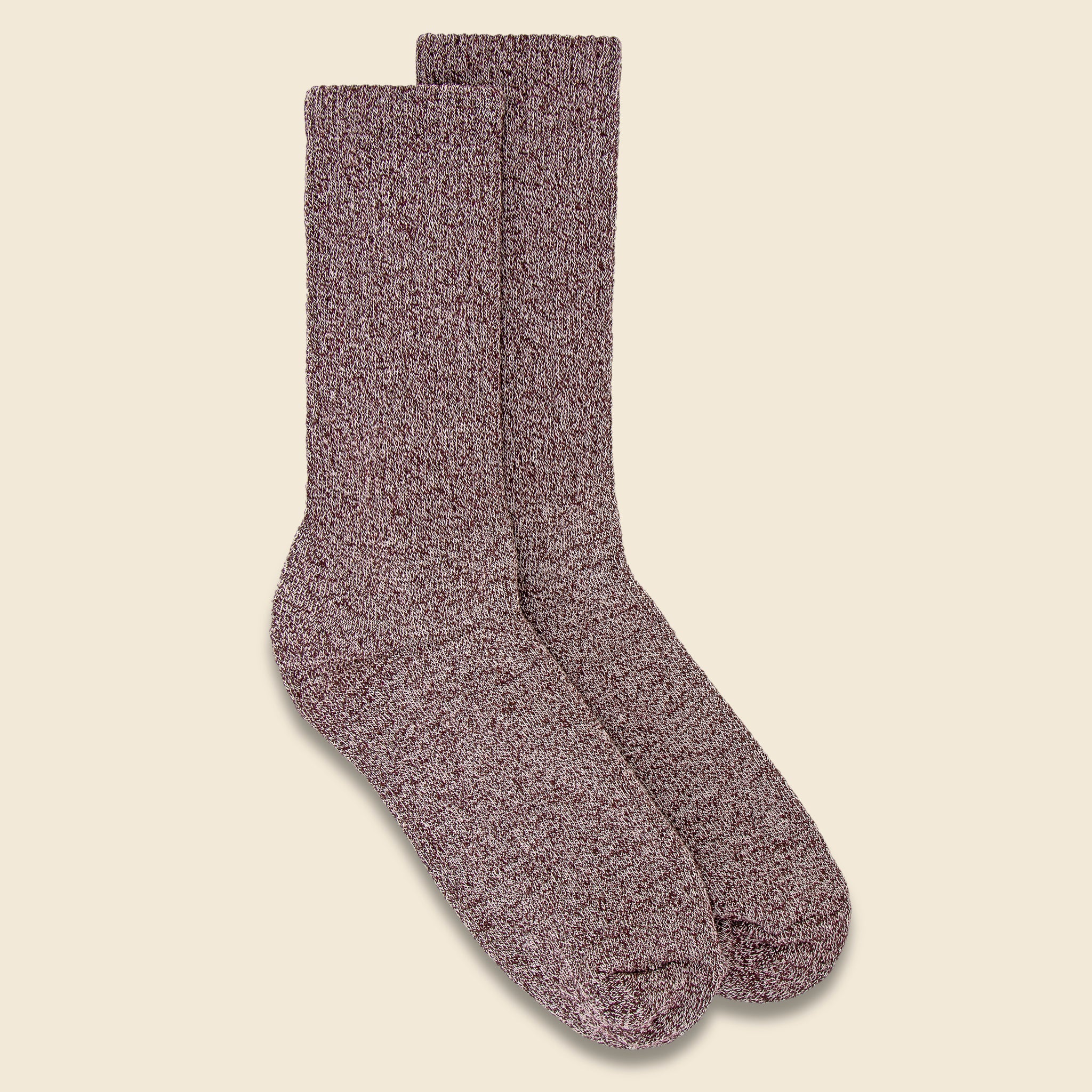 
                          Recycled Marled Sock - Tan Marl - American Trench - STAG Provisions - Accessories - Socks
                        