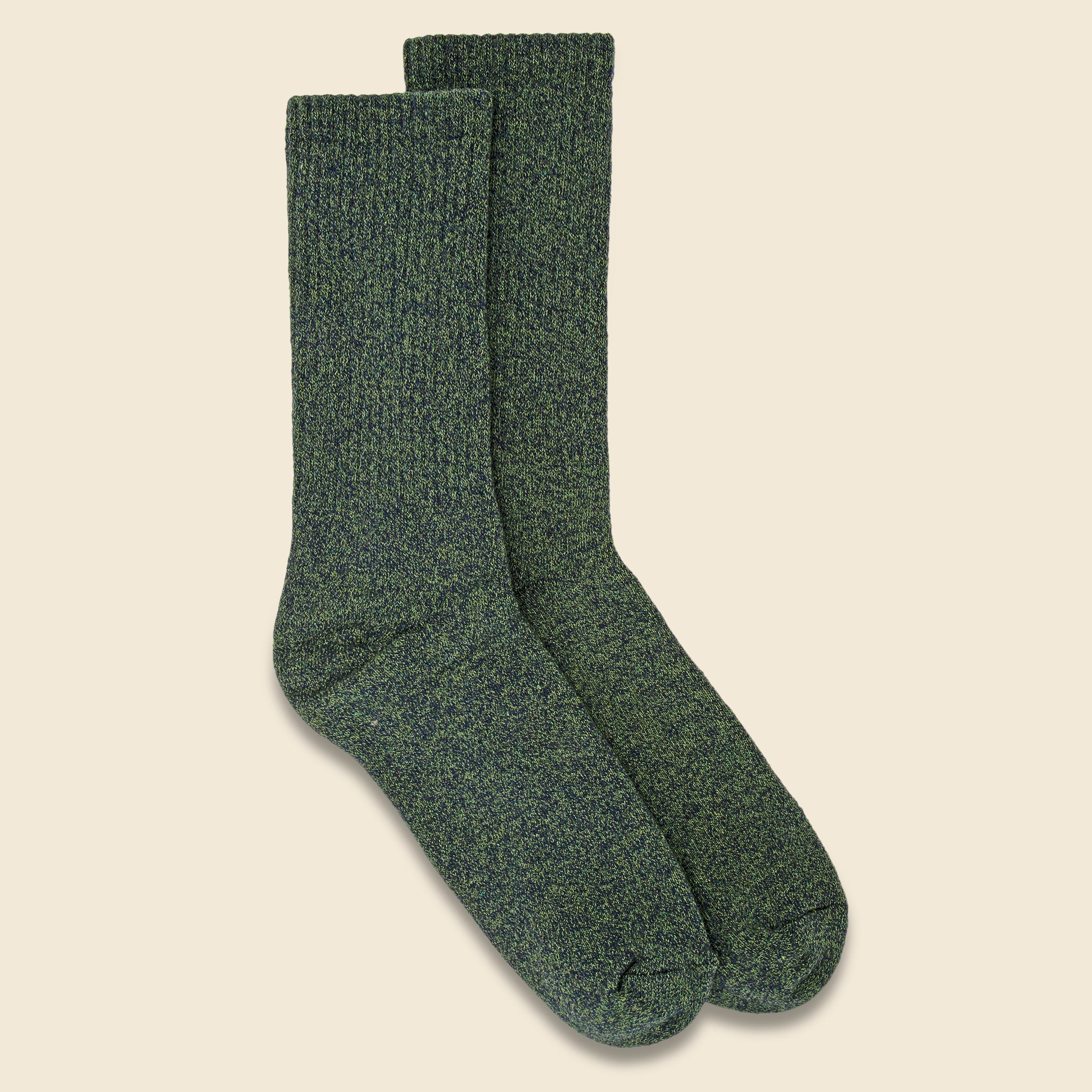 
                          Recycled Marled Sock - Evergreen Marl - American Trench - STAG Provisions - Accessories - Socks
                        