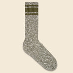 Varsity Slub Sock - Olive - American Trench - STAG Provisions - Accessories - Socks